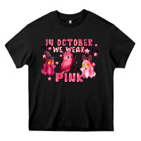 Black in october we wear pink Heavy Core Tee - LillyAllenDesigns