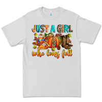 Dove Grey Just a girl who loves Fall Premium Tee - RanaPortraitStore