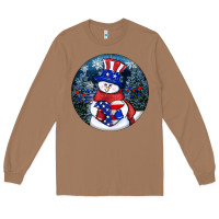 Toasted Coconut Patriotic snowman ornament 4th of july Long Sleeve Tee - HowdyJamesFarm