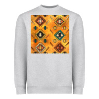 Heather Grey native american aztec seamless pattern 4 Heavyweight Sweatshirt - BundleAndBundleShop