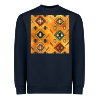 Navy native american aztec seamless pattern 4 Heavyweight Sweatshirt - BundleAndBundleShop