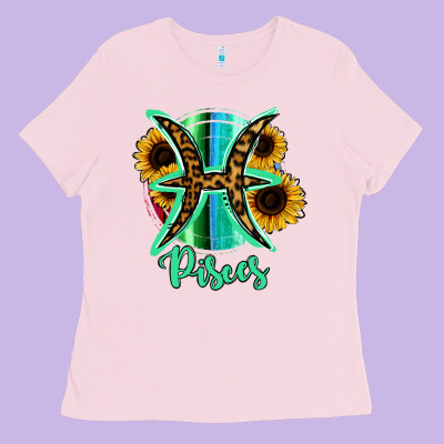 Pisces Zodiac Ladies Tee Designed By Bettercallsaul