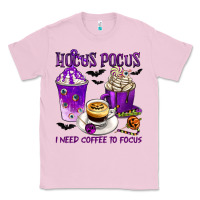 Bubblegum Pink Hocus Pocus I Need Coffee to Focus Classic Tee - texasbilliewilder