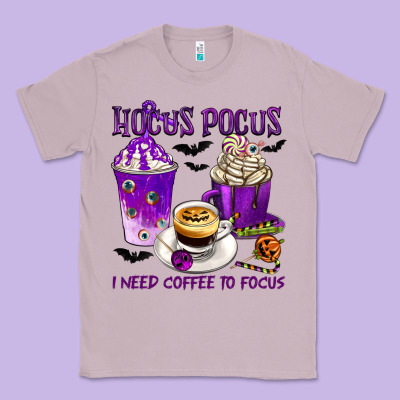 Hocus Pocus I Need Coffee To Focus Classic Tee Designed By Texasbilliewilder