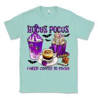 Seafoam Hocus Pocus I Need Coffee to Focus Classic Tee - texasbilliewilder