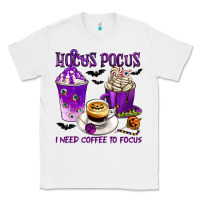 White Hocus Pocus I Need Coffee to Focus Classic Tee - texasbilliewilder