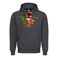 Smoke longhorn Aztec Christmas Zipper Hoodie - CowhideDigitalArt
