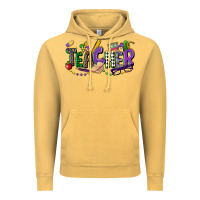 Vintage Mustard teacher mardi gras Vintage Hoodie - CowGirlArtShop