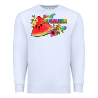 White sweet summer time Premium Sweatshirt - Artiststas