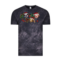 Cloud Black Hohoho Christmas Cows Vintage Tee - RanaPortraitStore