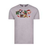 Vintage Zinc Hohoho Christmas Cows Vintage Tee - RanaPortraitStore