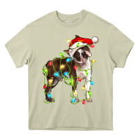 Mossy christmas chocolate boston terrier Heavy Core Tee - LillyAllenDesigns