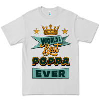 Dove Grey world's best poppa ever Premium Tee - Jasminsmagicworld