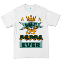 White world's best poppa ever Premium Tee - Jasminsmagicworld