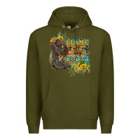 Army Green Blame It All On My Boots Premium Hoodie - FaDigitalArtStudio