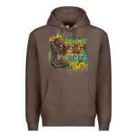Coffee Blame It All On My Boots Premium Hoodie - FaDigitalArtStudio