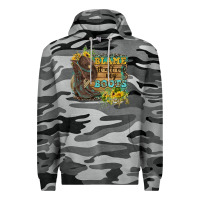 Slate Camo Blame It All On My Boots Premium Hoodie - FaDigitalArtStudio