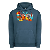 Pigment Midnight Navy firefighter coffee cups Urban Hoodie - AdoDesignShop