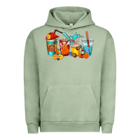 Pigment Oil Green firefighter coffee cups Urban Hoodie - AdoDesignShop