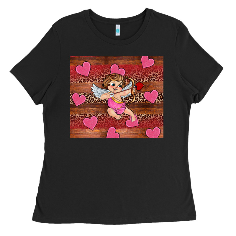 Valentine's Day Cupid Heart Ladies Tee by RanaPortraitStore | Teevron