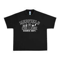 Black Medfield College Science Dept. Urban Heavy Tee - minhPixels