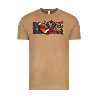 Vintage Camel Love Football team color red blue 4th of july Vintage Tee - HowdyJamesFarm