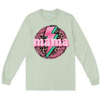 Matcha Mama leopard background Mother's Day Long Sleeve Tee - CowGirlArtShop