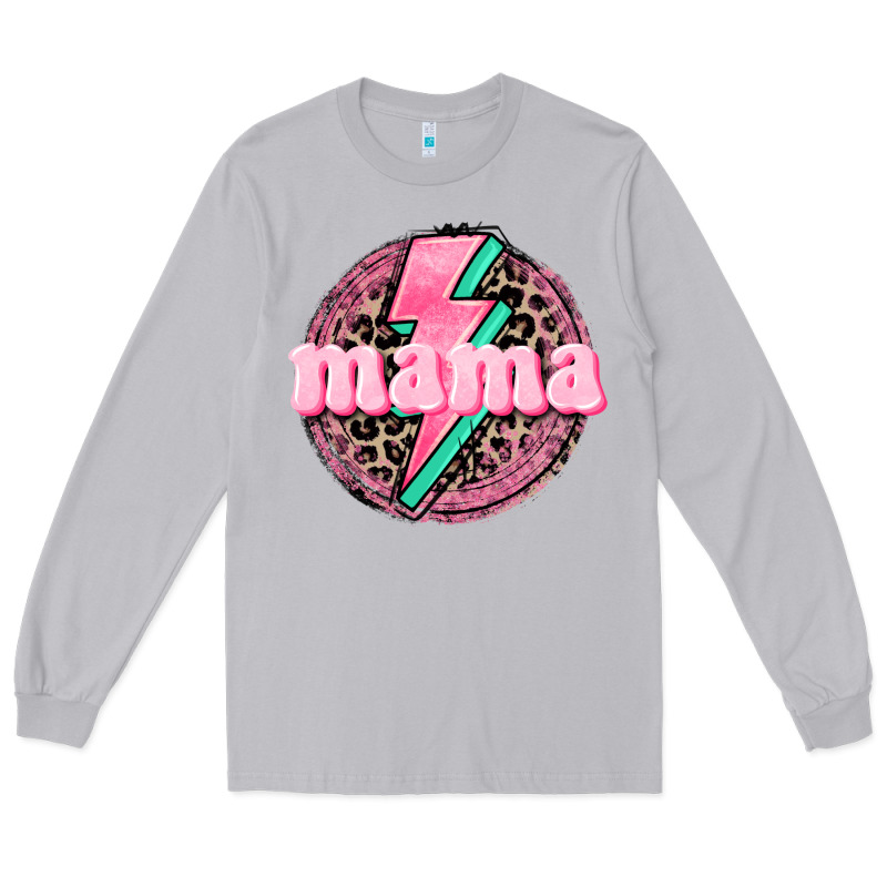 Mama Leopard Background Mother's Day Long Sleeve Tee by CowGirlArtShop | Teevron