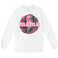 White Mama leopard background Mother's Day Long Sleeve Tee - CowGirlArtShop