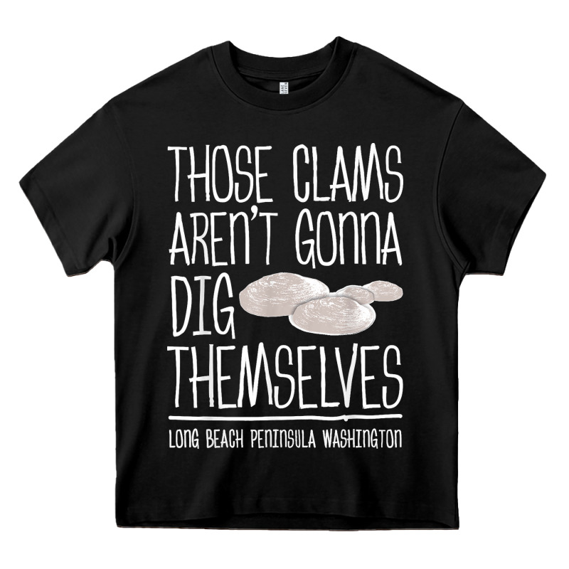 Clam Diggers Funny Quote Gift Long Beach Peninsula Heavy Core Tee by minhPixels | Teevron