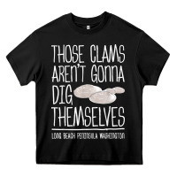 Black Clam Diggers Funny Quote Gift Long Beach Peninsula Heavy Core Tee - minhPixels