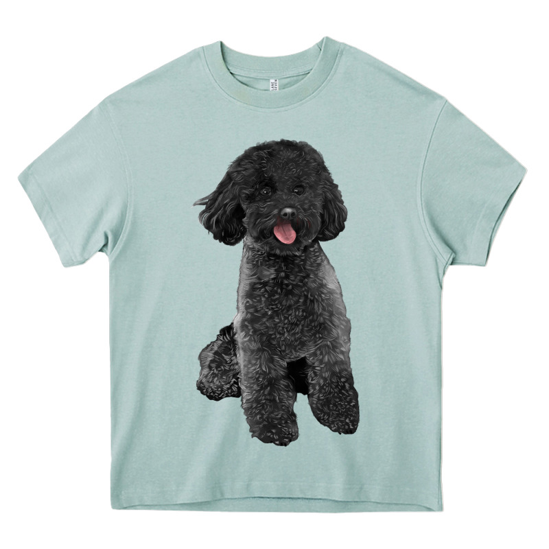Black Poodles Dog Heavy Core Tee by LillyAllenDesigns | Teevron