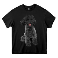 Black black poodles dog Heavy Core Tee - LillyAllenDesigns