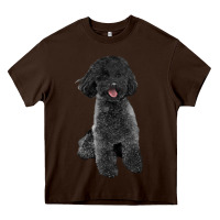 Chocolate Brown black poodles dog Heavy Core Tee - LillyAllenDesigns