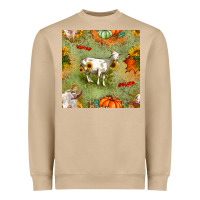 Mushroom fall goats seamless pattern Heavyweight Sweatshirt - BundleAndBundleShop