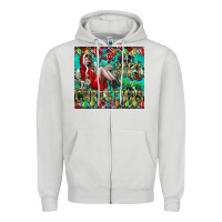 Dove Grey Just A Girl Who Loves Christmas Zipper Hoodie - CowhideDigitalArt