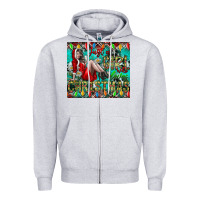 Heather Grey Just A Girl Who Loves Christmas Zipper Hoodie - CowhideDigitalArt