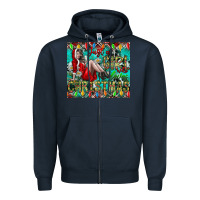 Navy Just A Girl Who Loves Christmas Zipper Hoodie - CowhideDigitalArt