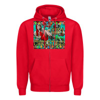 Red Just A Girl Who Loves Christmas Zipper Hoodie - CowhideDigitalArt