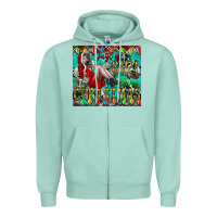 Seafoam Just A Girl Who Loves Christmas Zipper Hoodie - CowhideDigitalArt