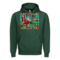 Sports Green Just A Girl Who Loves Christmas Zipper Hoodie - CowhideDigitalArt