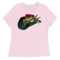 Bubblegum Pink Aztec Sunflower Cowboy Hat Ladies Tee - Bettercallsaul
