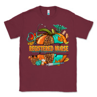 Burgundy registered nurse pumpkin Classic Tee - NancyCooperArtShop