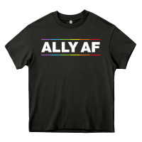 Asphalt Ally AF Pride Rainbow Shirt  Proud LGBTQ Ally TShirt Heavy Core Tee - minhPixels