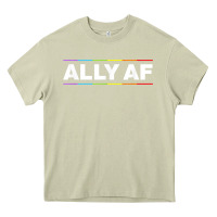 Mossy Ally AF Pride Rainbow Shirt  Proud LGBTQ Ally TShirt Heavy Core Tee - minhPixels