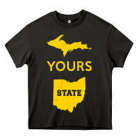 Up Yours State Of Ohio Funny Anti Oh Pro Michigan Meme Heavy Core Tee | Teevron