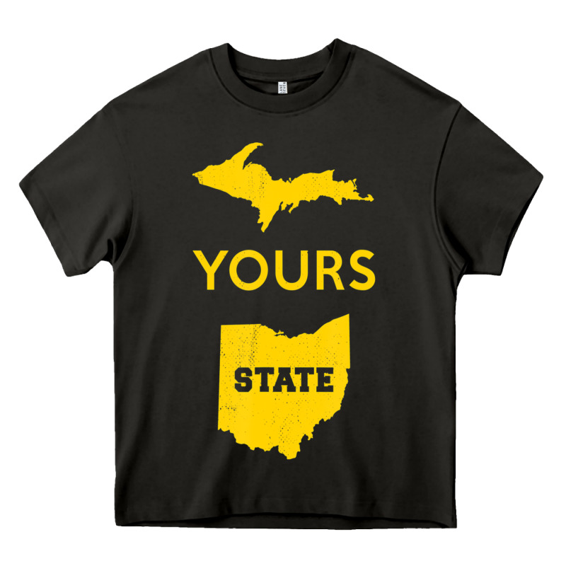 Up Yours State Of Ohio Funny Anti Oh Pro Michigan Meme Heavy Core Tee by minhPixels | Teevron