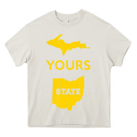 Cream Up Yours State Of Ohio Funny Anti Oh Pro Michigan Meme Heavy Core Tee - minhPixels