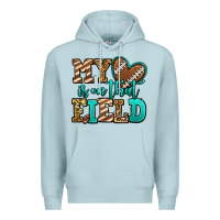 Blue Mist my heart is on that field american football Premium Hoodie - Jasminsmagicworld