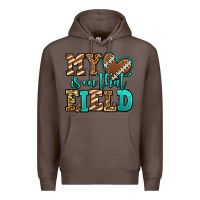 Coffee my heart is on that field american football Premium Hoodie - Jasminsmagicworld
